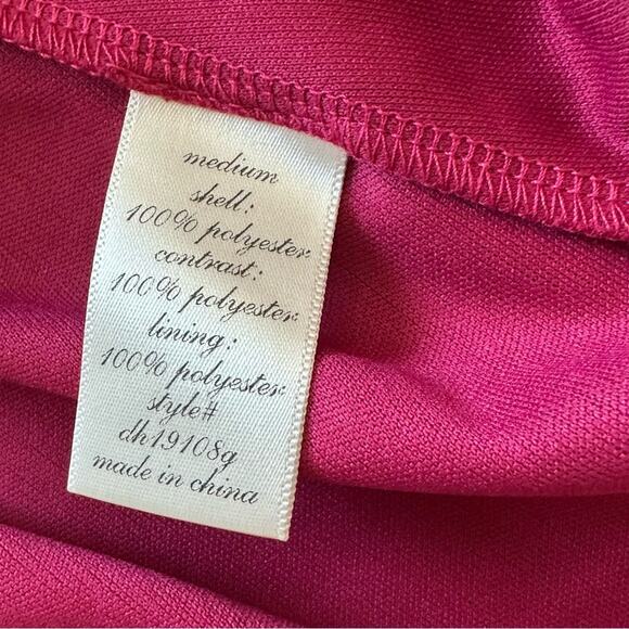 Jun Ivy Dress Berry Gold Floral Brocade Cap Sleeve Pleated Fit Flare Medium NEW - Picture 9 of 12